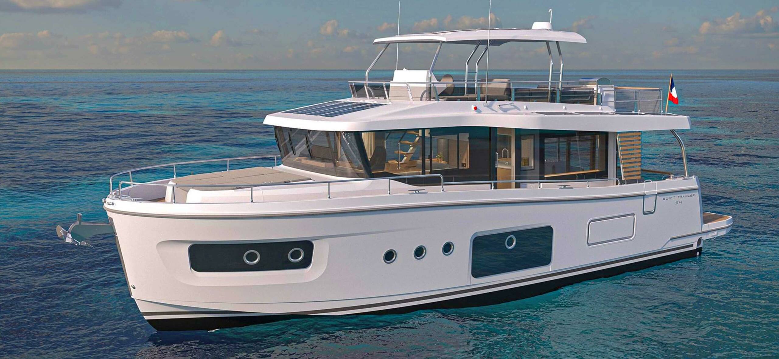 Noch eine Weltpremiere: SWIFT TRAWLER 54!