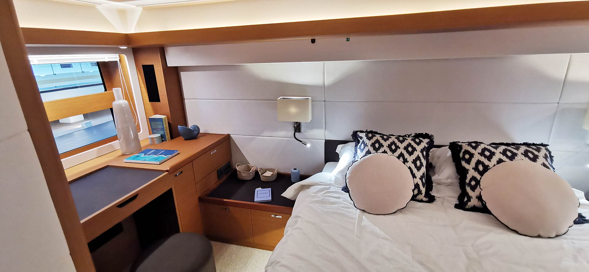 Die Eigner-Suite im Heck der Yacht