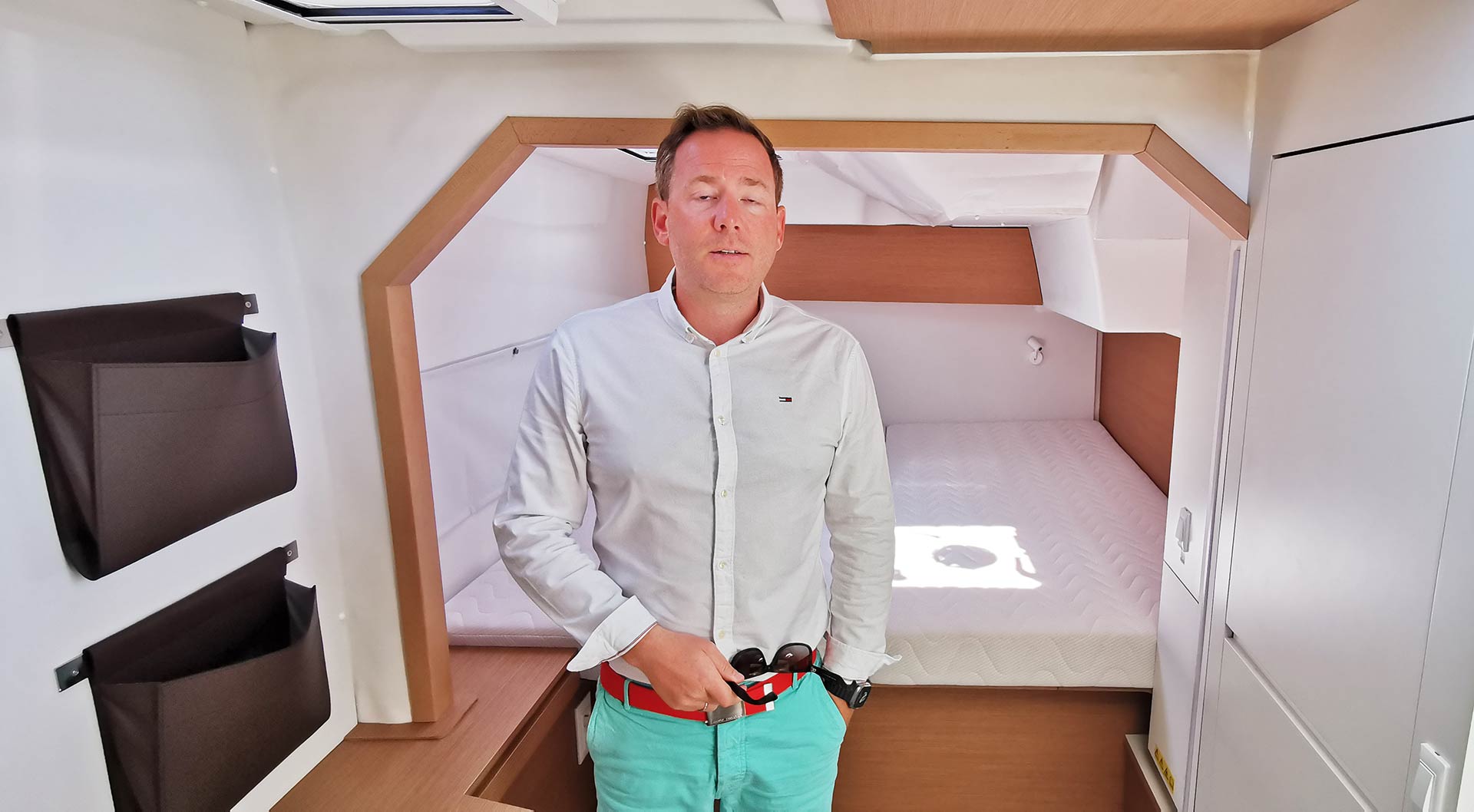 Das Eigner-Bett misst mehr als 2 x 2 Meter!