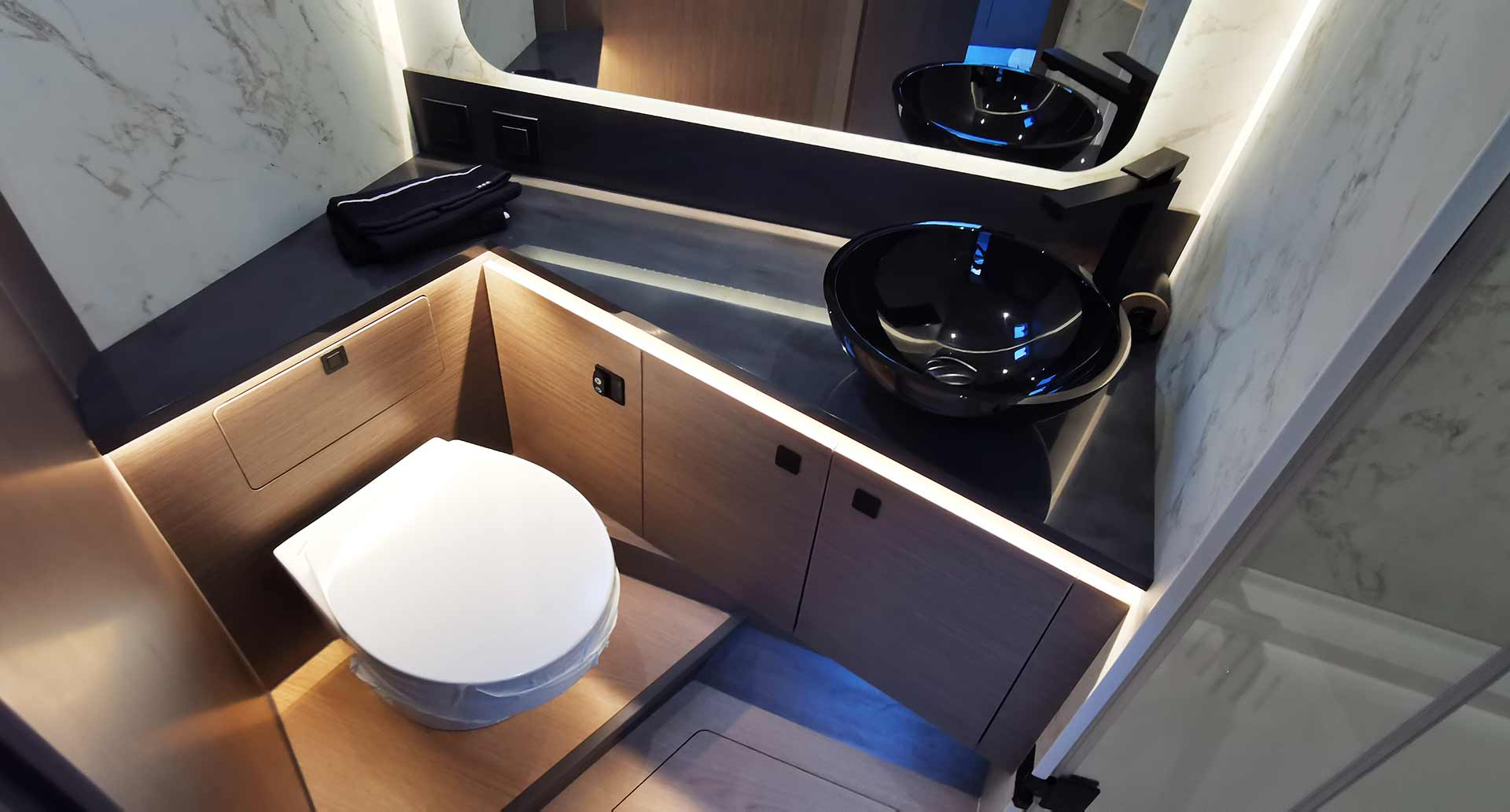 Höhepunkt Badezimmer: Loft-Modus aktiviert!