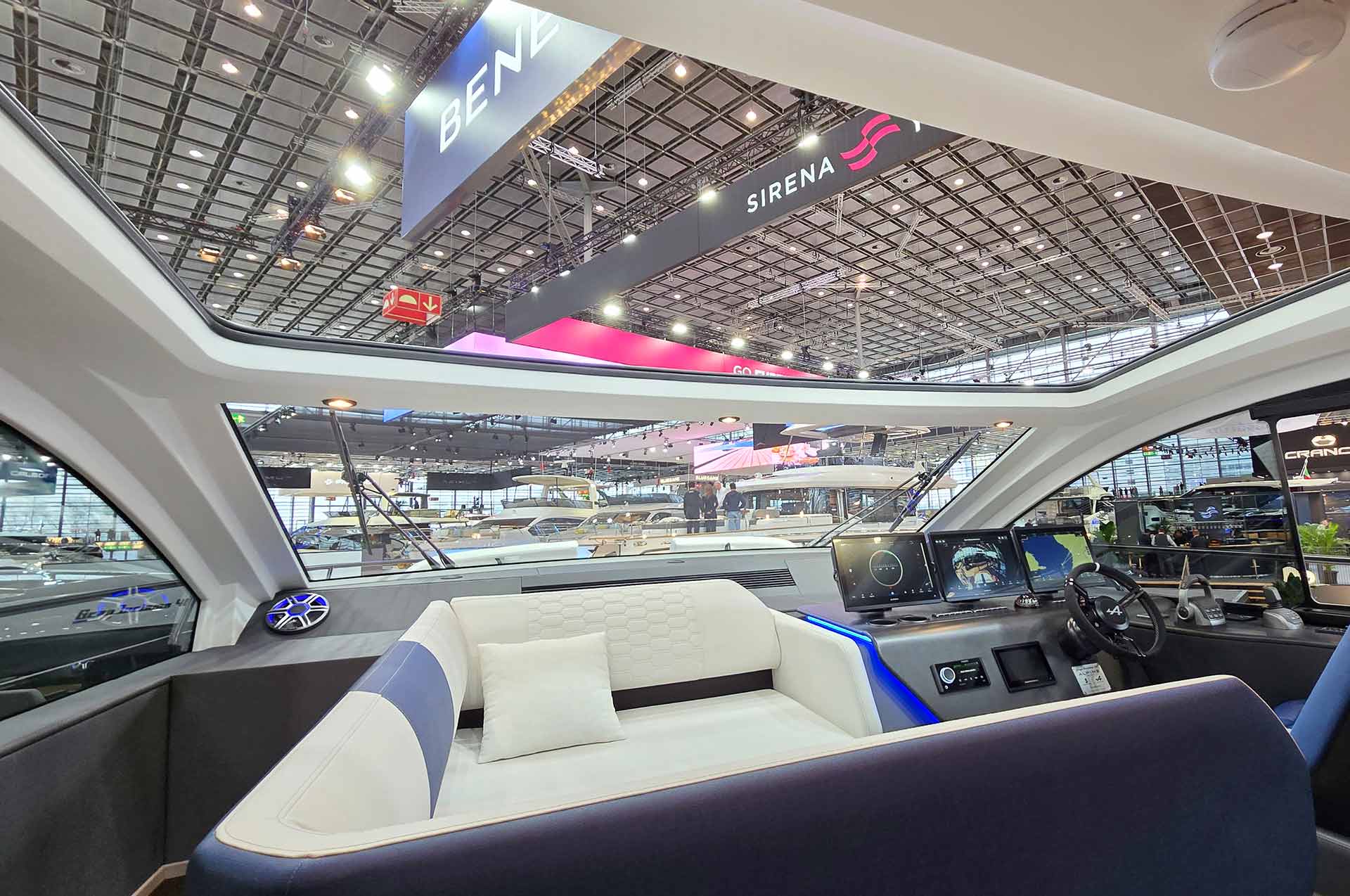 Beeindruckende Aussicht nach vorn