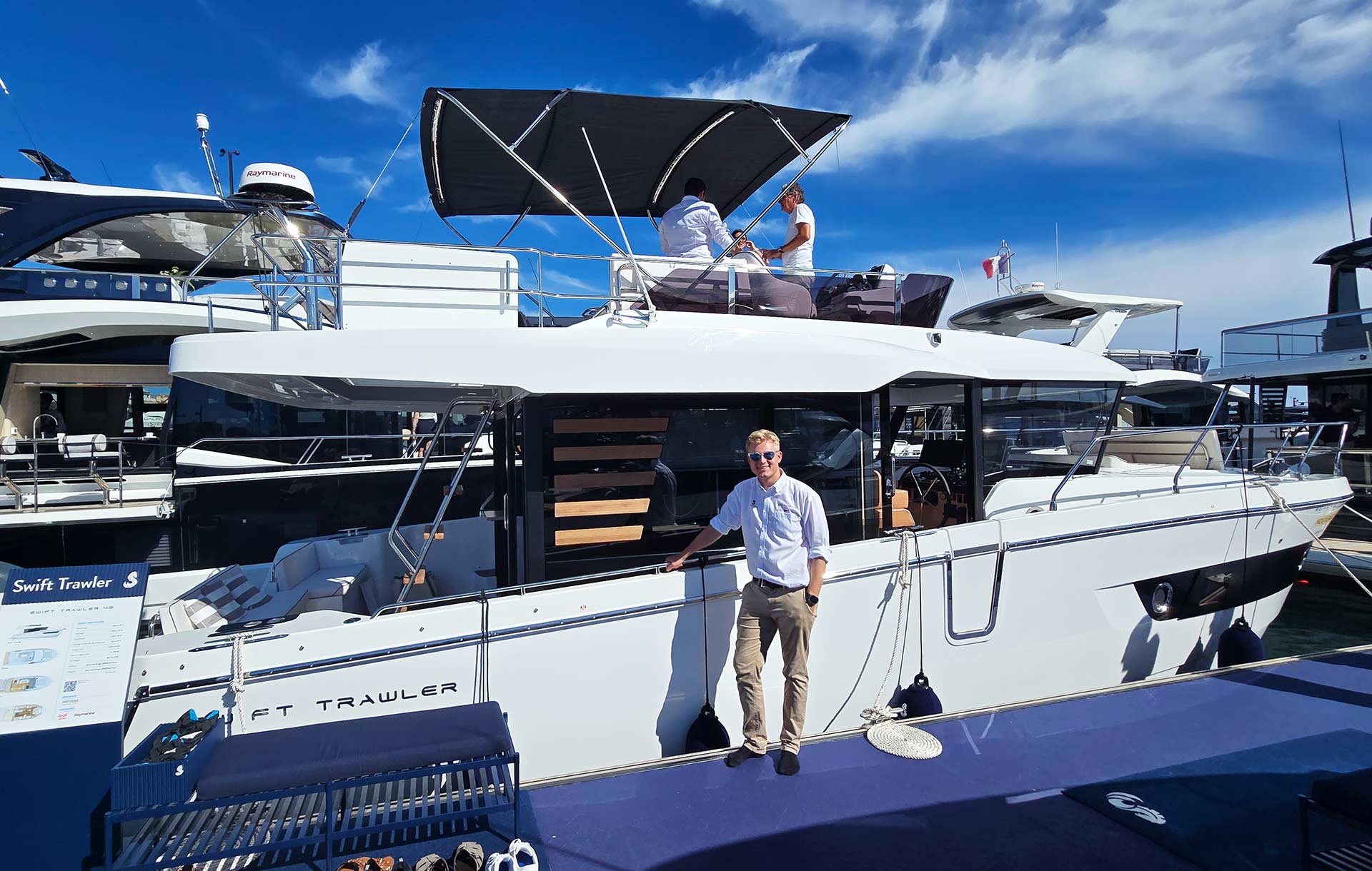 Weltpremiere des neuen SWIFT TRAWLER 43.
